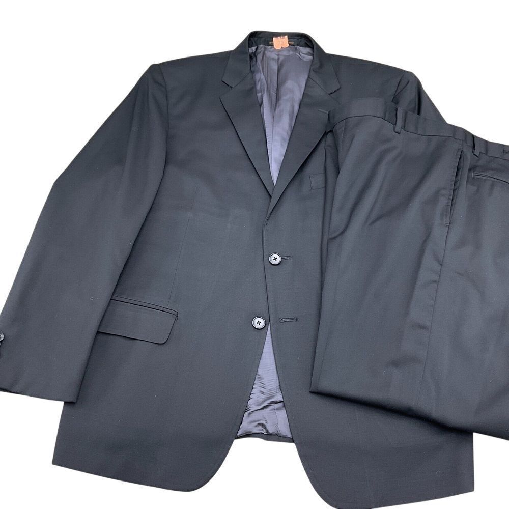 Jos A Bank Reserve Suit Men 42/38W 26.5L Gray Tailor Fit Reda‎ Super 110s VTG